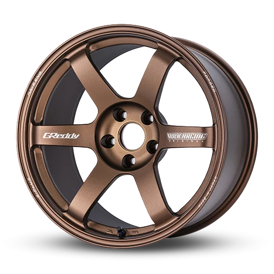 ブロンズアルマイトのTE37 SAGAベース 6本スポークホイール